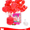 22 Ballons Mylar Coeur + Hélium Maxi