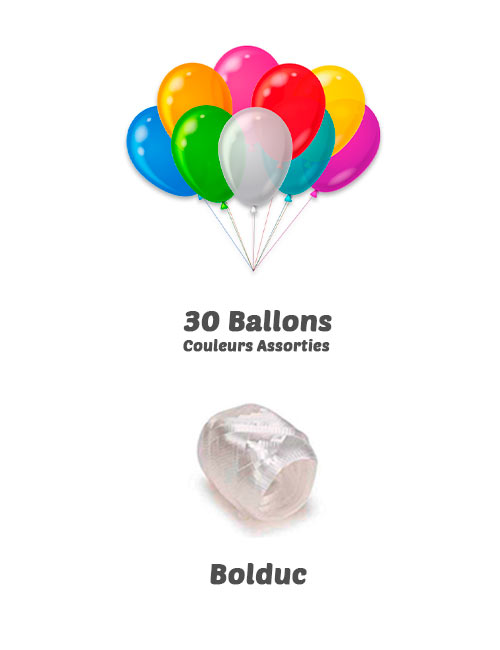 Bombonne d'Hélium Jetable Gonflage 30 Ballons