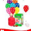20 Ballons a pois 30 cm + Hélium Mini · Pack pois Mini