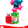 12 Ballons Mylar Étoile + Hélium Petit